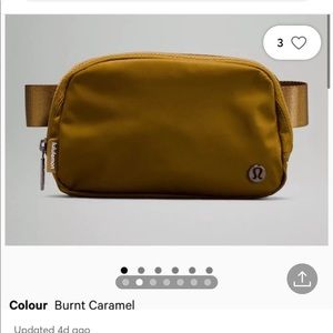 NWT Lululemon Burnt Carmel Everywhere Belt
